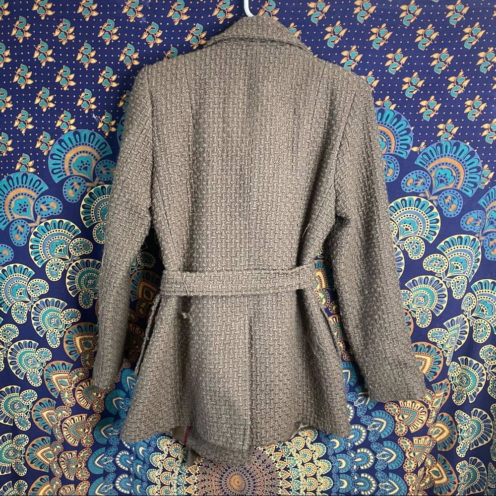 Calvin Klein Wool Blend Trench Coat - Picture 13 of 16